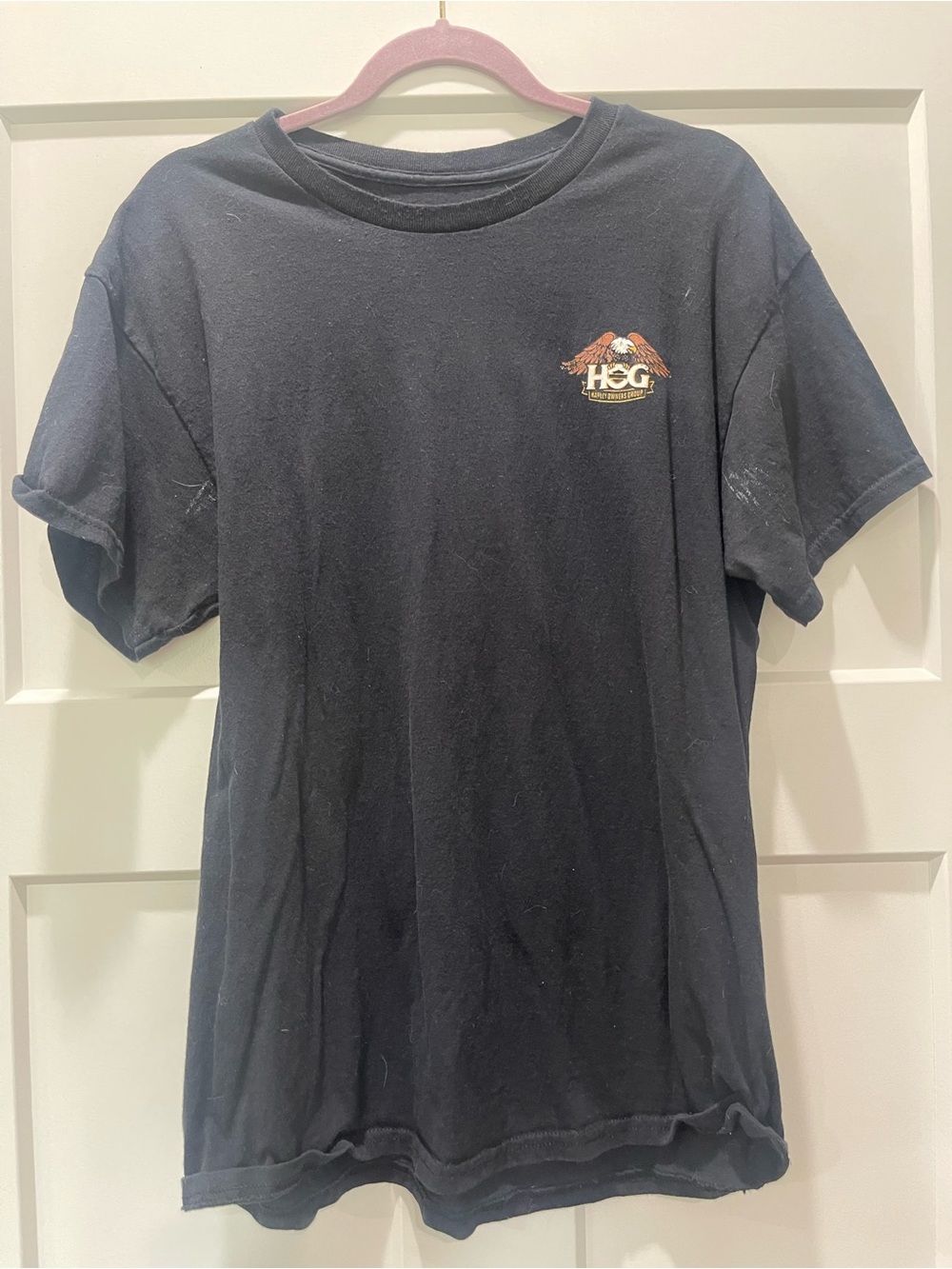Harley-Davidson Black Short Sleeve Tee with H.O.G. Eagle Logo